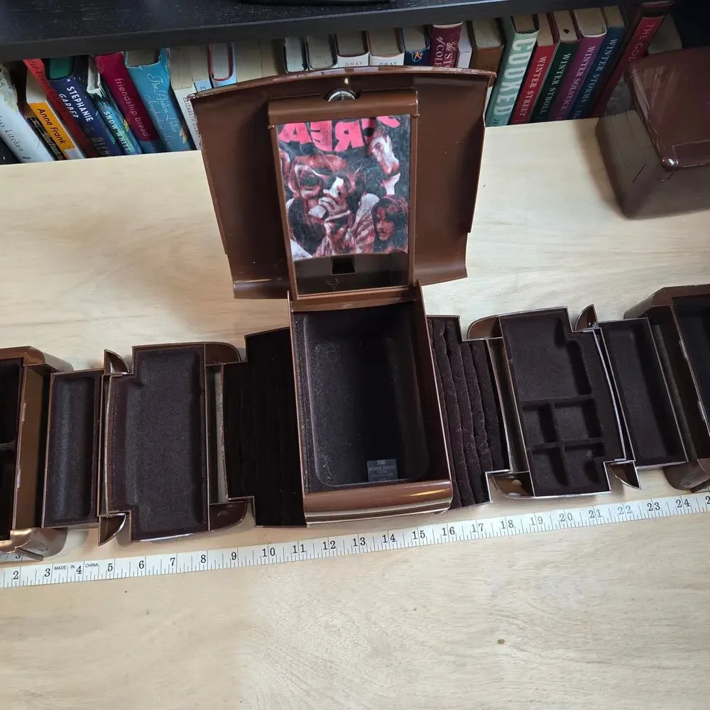 Vintage set The Jewel Kit MCM jewelry box and travel box brown